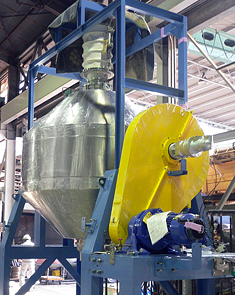 T-100 type double cone dryer (with automatic material feeder)
